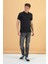 Erkek Martin Siyah Slim Fit Polo Yakalı Pike Tişört 2