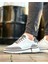 0132 Deri Beyaz Erkek Sneaker Ayakkabı 1
