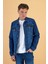 Erkek Antonio Dark Blue Slim Fit Jean Ceket 1