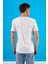 Erkek Nick Beyaz V Yaka Slim Fit Basic Tişört 4