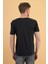 Erkek Nick Siyah V Yaka Slim Fit Basic Tişört 4
