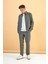 Erkek Alfred Haki Beli Lastikli Slim Straight Gofre Pantolon 2