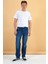 Erkek Kalimnos Dark Blue Comfort Fit Jean Pantolon 2