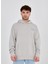 Enzoı Erkek Oversize Kapüşonlu Gri Sweatshirt 1