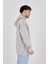 Enzoı Erkek Oversize Kapüşonlu Gri Sweatshirt 2