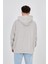 Enzoı Erkek Oversize Kapüşonlu Gri Sweatshirt 3