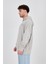 Enzoı Erkek Oversize Kapüşonlu Gri Sweatshirt 4