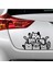 Siyah Kediler Araba Stickerı - Siyah Kediler Araba Çıkartması 1