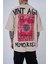 Erkek Vintage Memories Baskılı Oversize Açık Bej Tişört 2