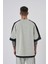 Erkek Contrast Yıkamalı Oversize Açık Bej Spotted Tişört 3