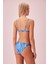 Kemerli Denim Baskılı Bikini Alt 4