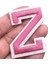 Gök Mavisi Tarzı 1 Adet A-Z Saf Pembe Renk Ingilizce Alfabe Harfleri Yama Işlemeli Adı Aplike Demir On Yamalar Diy Giysileri Için Etiket Rozeti (Yurt Dışından) 1