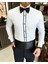 Italyan Kesim Damatlık Slim Fit Biyeli Ata Yaka Erkek Gömlek T7216 4