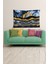 Geometrik Renk Bloklu Leke Tutmaz Kadife Dokulu Kumaş Duvar Örtüsü Duvar Halısı Tapestry 1