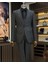 Italyan Stil Slim Fit Ceket Yelek Pantolon Takım Elbise Siyah T9957 1