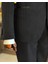 Italyan Stil Slim Fit Ceket Yelek Pantolon Damatlık Set Siyah T11632 5