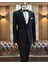 Italyan Kesim Slim Fit Ceket Yelek Pantolon Damatlık Set Siyah T11821 1