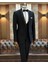 Italyan Kesim Slim Fit Ceket Yelek Pantolon Damatlık Set Siyah T11821 2