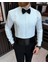 Italyan Stil Slim Fit Kravat Yaka Duble Manşet Erkek Gömlek Beyaz T11600 3