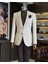 Italyan Stil Slim Fit Mono Yaka Erkek Ceket Bej T11536 1