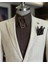 Italyan Stil Slim Fit Mono Yaka Erkek Ceket Bej T11536 2