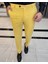 Italyan Stil Slim Fit Erkek Pantolon Sarı T11625 1