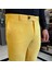 Italyan Stil Slim Fit Erkek Pantolon Sarı T11625 3