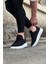 LISINYA947 CZ018 Siyah Kot Kumaş Erkek Casual Ayakkabı 3