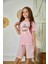 Pembe Kız Çocuk Pijama Takımı 827 1