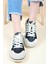 Guja Cilt Garnili Keten Sneakers Siyah 4