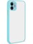 iPhone 12 - Uyumlu Zore Hux Kapak-Turkuaz 1