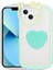 iPhone 13 - Uyumlu Kedi Figürlü Transparan Pop Soketli Zore Ritmik Kapak-Turkuaz 1