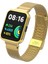 Xiaomi Redmi Watch 2 Lite Uyumlu Krd-66 Metal Kordon Zore Gold 1