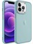iPhone 13 Pro Max - Uyumlu Buzlu Sert Pc Zore May Kapak-Mavi 1
