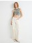 Crop Atlet Halter Yaka Metalik Sim Baskılı Fitilli 2