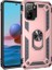 Xiaomi Redmi Note 10 Kılıf Vega Tank Koruma Standlı Yüzüklü Mıknatıslı Bronz 1
