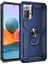 Xiaomi Redmi Note 10 Pro Kılıf Vega Tank Standlı Yüzüklü Mıknatıslı Lacivert 1