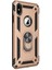 Apple iPhone x Kılıf Vega Standlı Yüzüklü Mıknatıslı Gold 1