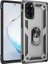 Samsung Galaxy S20 Fe Kılıf Tank Koruma Standlı Yüzüklü Mıknatıslı Gümüş 1