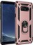 Samsung Galaxy S8 Plus Kılıf Tank Standlı Yüzüklü Mıknatıslı Bronz 1