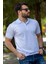 Erkek Beyaz Rahat %100 Pamuk Ribana Kol Polo Yaka T-Shirt 24Eplypope 1
