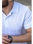 Erkek Beyaz Rahat %100 Pamuk Ribana Kol Polo Yaka T-Shirt 24Eplypope 4