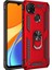 Xiaomi Redmi 9c Kılıf Tank Koruma Vega Standlı Yüzüklü Mıknatıslı Kırmızı 1