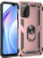 Xiaomi Poco M3 Kılıf Tank Standlı Yüzüklü Mıknatıslı Bronz 1