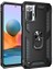 Xiaomi Redmi Note 10 Pro Kılıf Vega Tank Standlı Yüzüklü Mıknatıslı Siyah 1