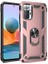 Xiaomi Redmi Note 10 Pro Kılıf Vega Tank Standlı Yüzüklü Mıknatıslı Bronz 1