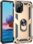 Xiaomi Redmi Note 10 Kılıf Vega Tank Koruma Standlı Yüzüklü Mıknatıslı Gold 1