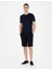Erkek Lacivert Slim Fit Bisiklet Yaka Triko Tişört 50288117-VR033 4