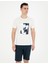 Erkek Ekru Slim Fit Tişört 50280942-VR019 1