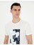 Erkek Ekru Slim Fit Tişört 50280942-VR019 2
